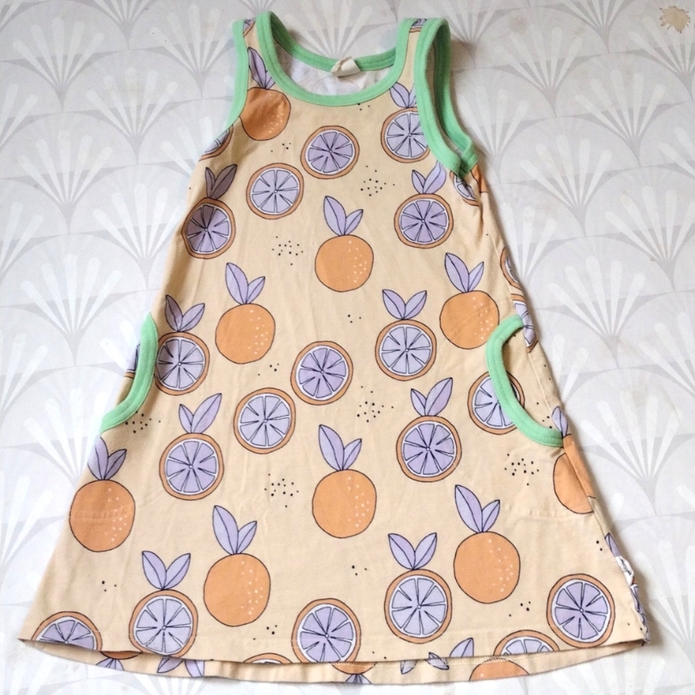 Meyadey orange sleeveless dress